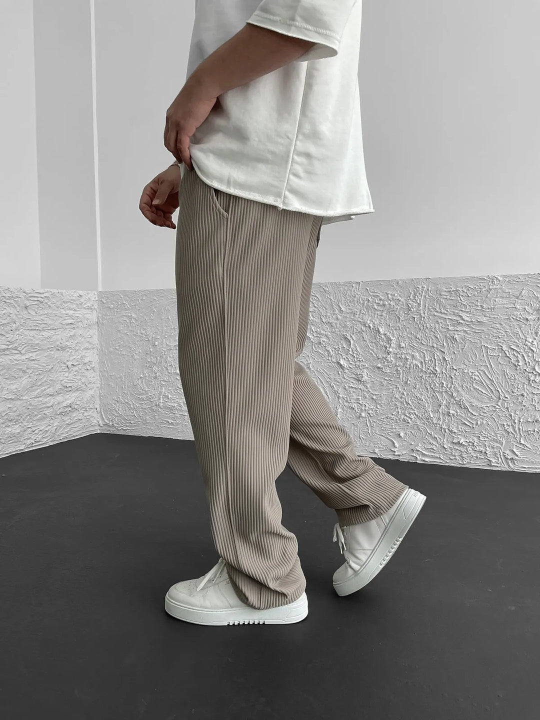 Wigand - Pantalón De Spandex Acanalado Confort