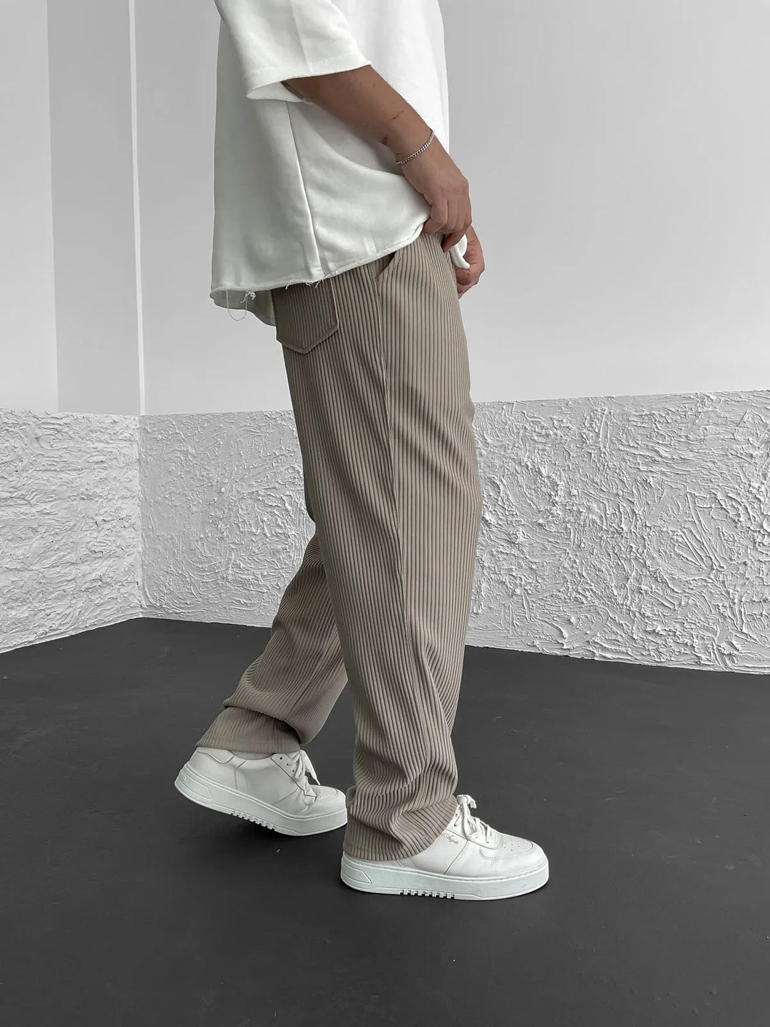 Wigand - Pantalón De Spandex Acanalado Confort