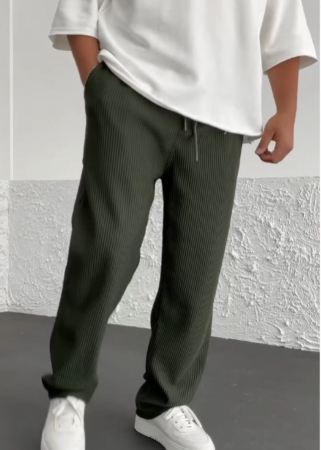 Wigand - Pantalón De Spandex Acanalado Confort
