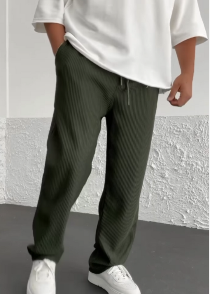 Wigand - Pantalón De Spandex Acanalado Confort